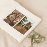 traditional photo album with box