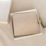 traditional photo album with box